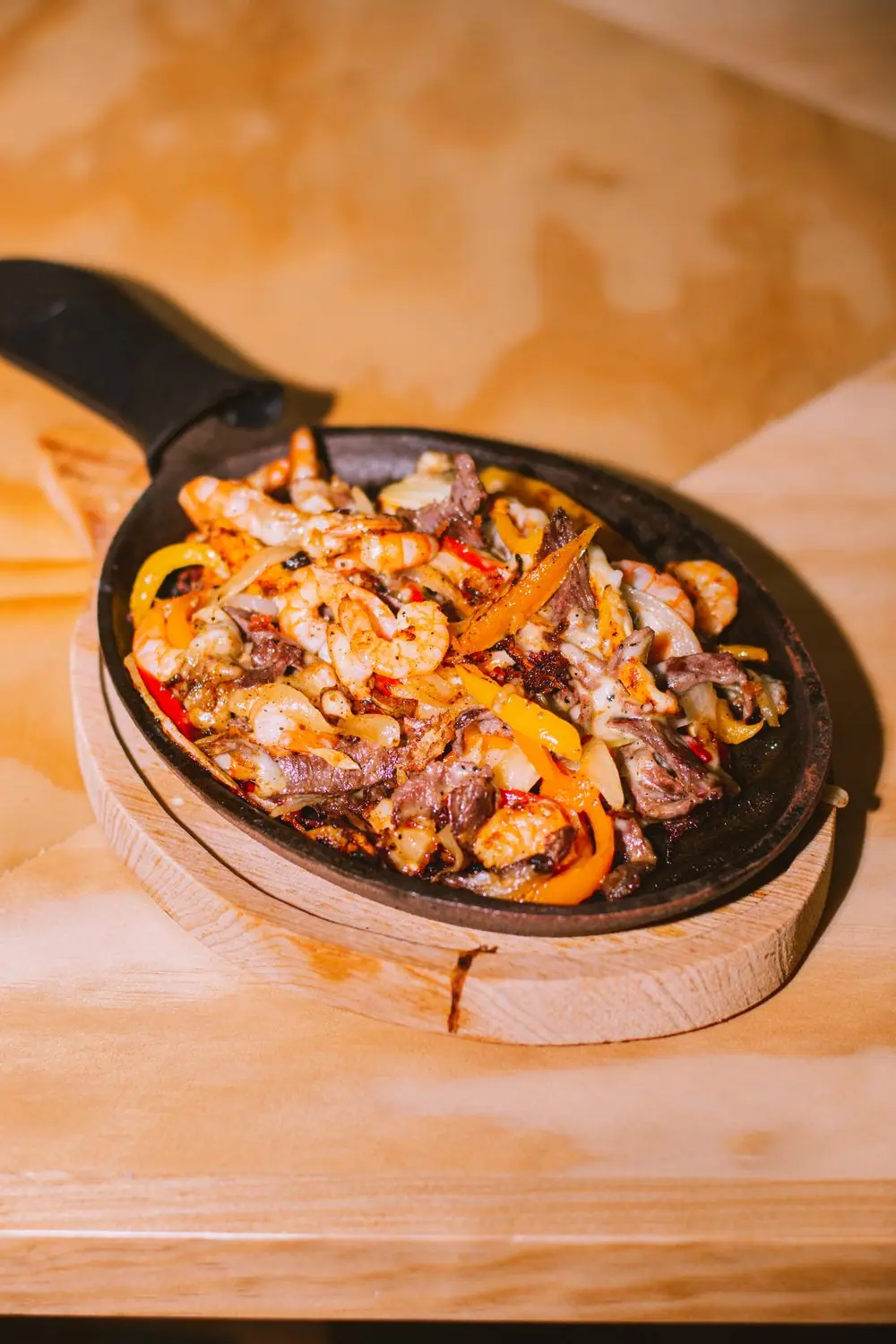 Sizzling fajitas