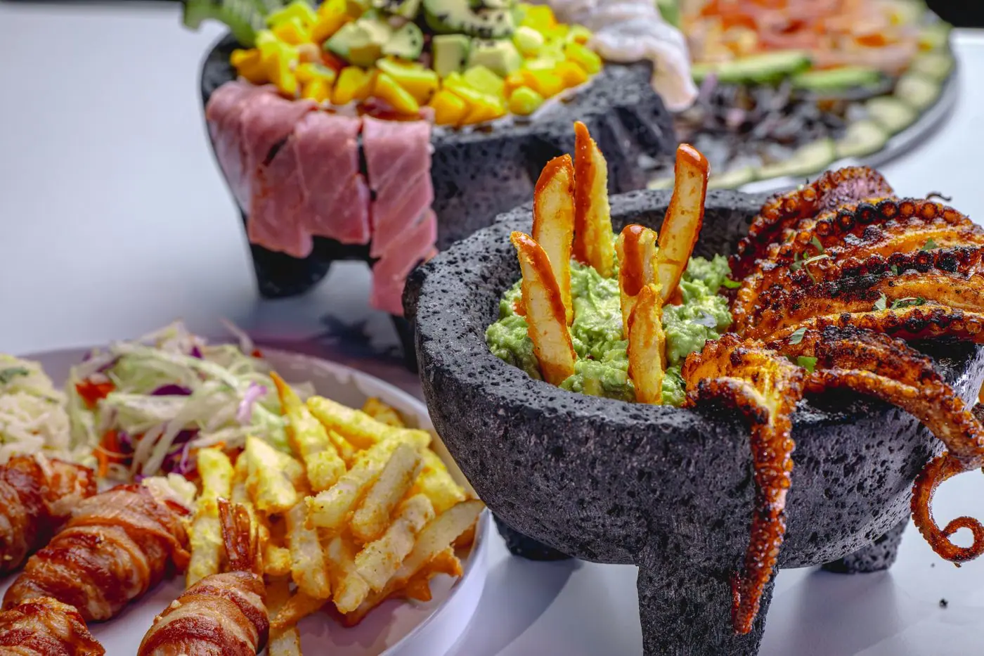 Molcajete with seafood